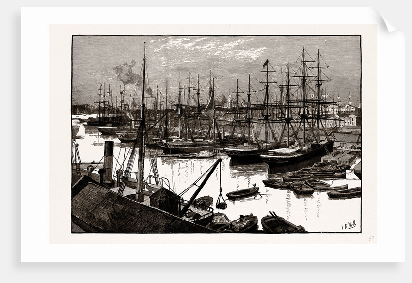 West India Docks, Isles of Dogs, London by Anonymous