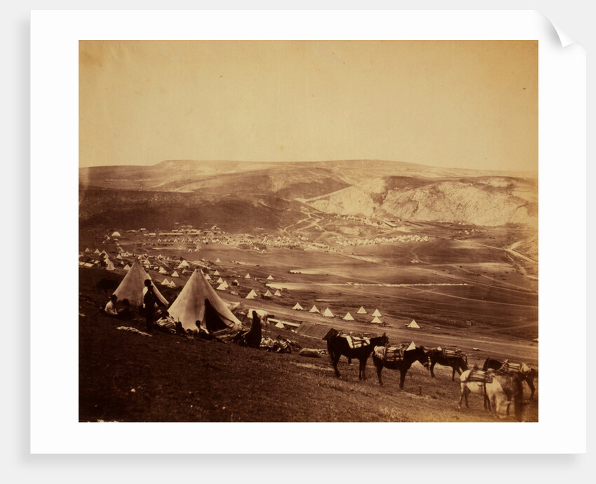 Cavalry camp near Balaklava, Crimean War by Roger Fenton