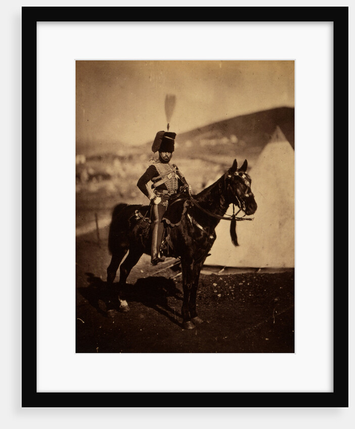 Cornet Wilkin, 11th Hussars, Crimean War by Roger Fenton