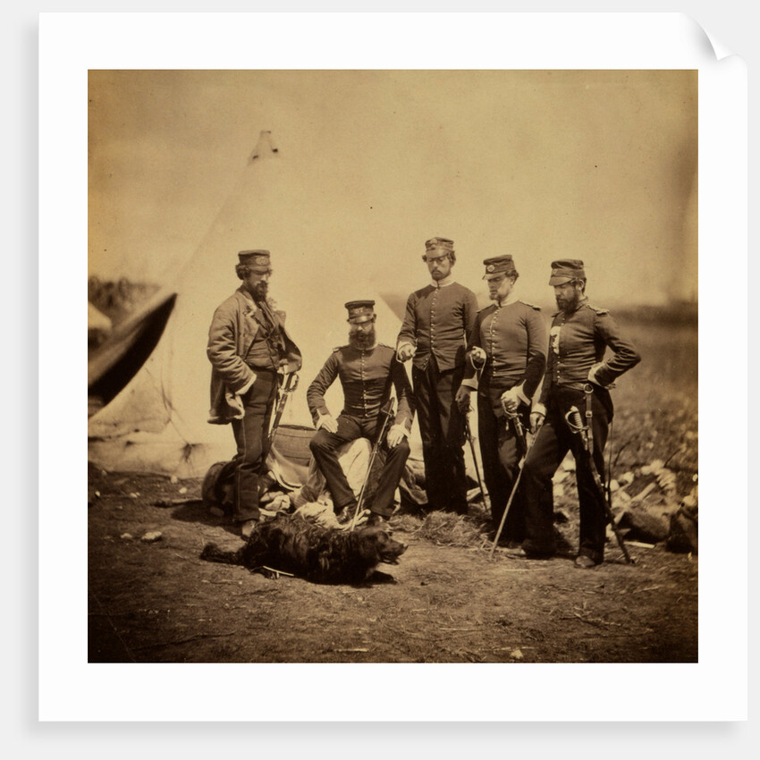 Officers of the 57th Regiment, Crimean War by Roger Fenton