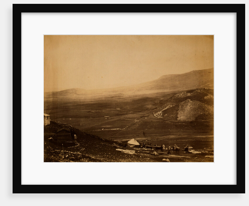 View of the lines of Balaclava from Guard's Hill; Canrobert's Hill in the distance, Crimean War by Roger Fenton