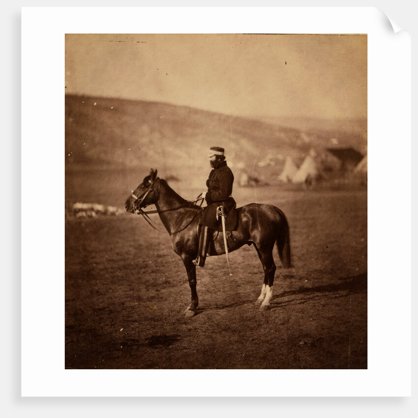 Colonel Shewell, C.B., commanding Hussar Brigade, Crimean War by Roger Fenton
