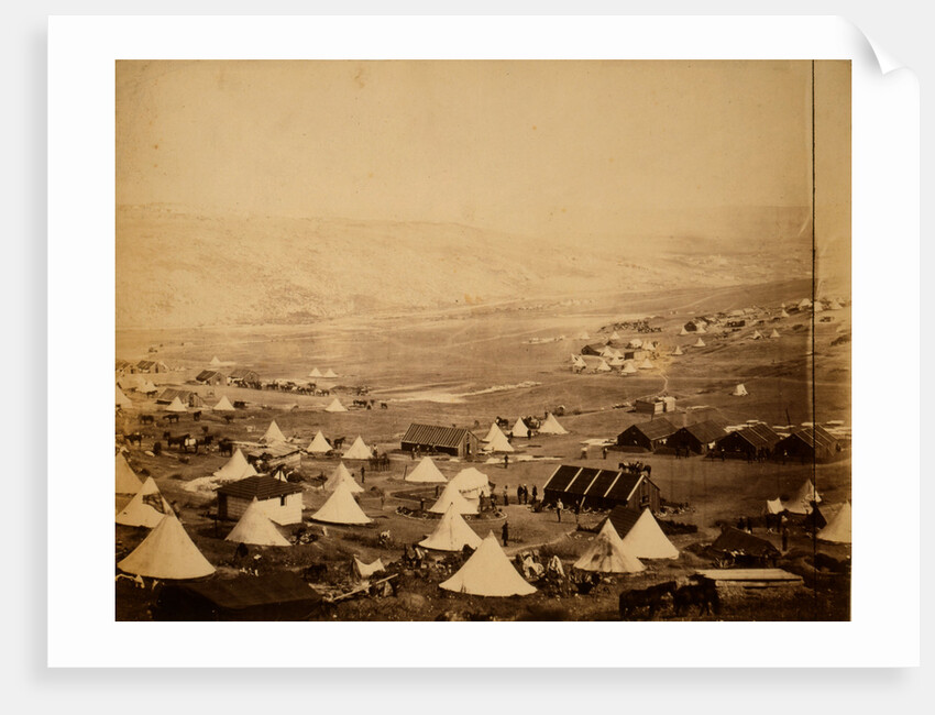 Cavalry camp, looking towards Kadikoi, Crimean War by Roger Fenton
