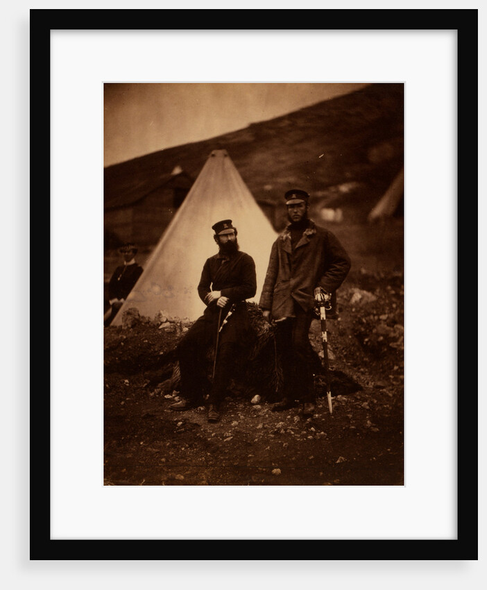 Captain Graham & Captain Macleod, 42nd Regiment, Crimean War by Roger Fenton