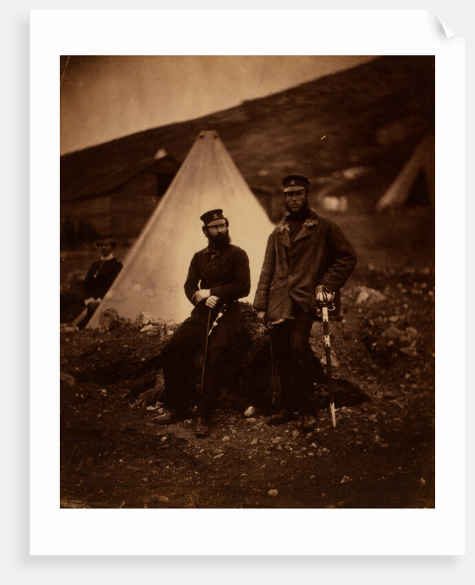 Captain Graham & Captain Macleod, 42nd Regiment, Crimean War by Roger Fenton