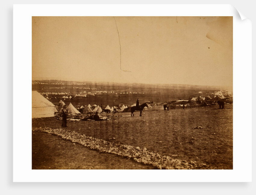 Camps on plateau before Sebastopol, Crimean War by Roger Fenton
