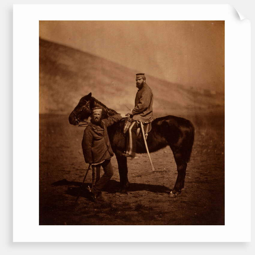Captain Phillips & Lieutenant Yates, 8th Hussars, Crimean War by Roger Fenton