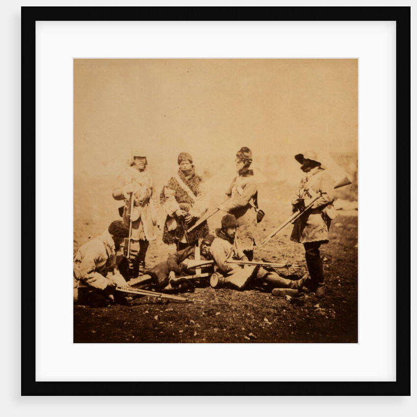 The 68th Regiment, winter dress, Crimean War by Roger Fenton