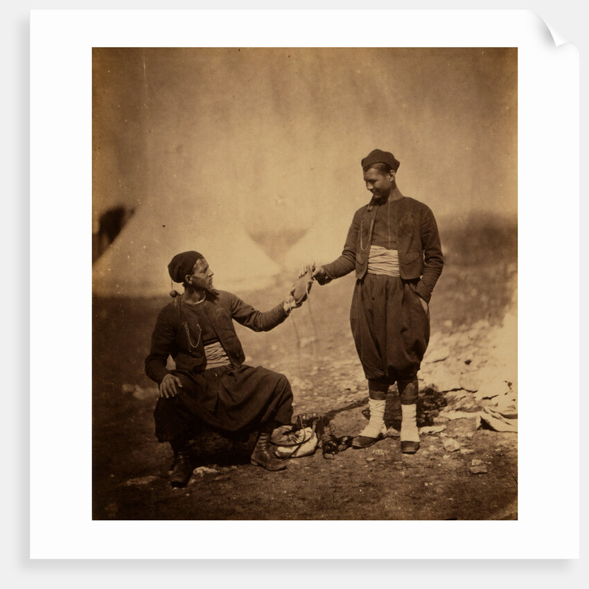 Two Zouaves, Crimean War by Roger Fenton