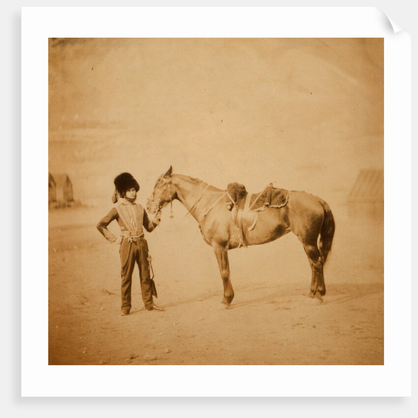 Lieutenant Grills, R.H.A., Crimean War by Roger Fenton