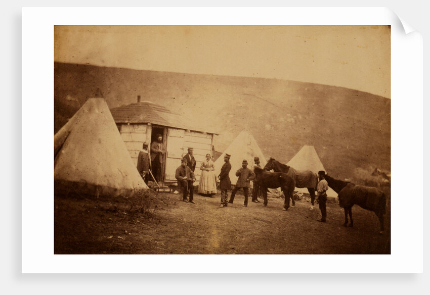 Captain Webb's hut, 4th Dragoon Guards, Crimean War by Roger Fenton