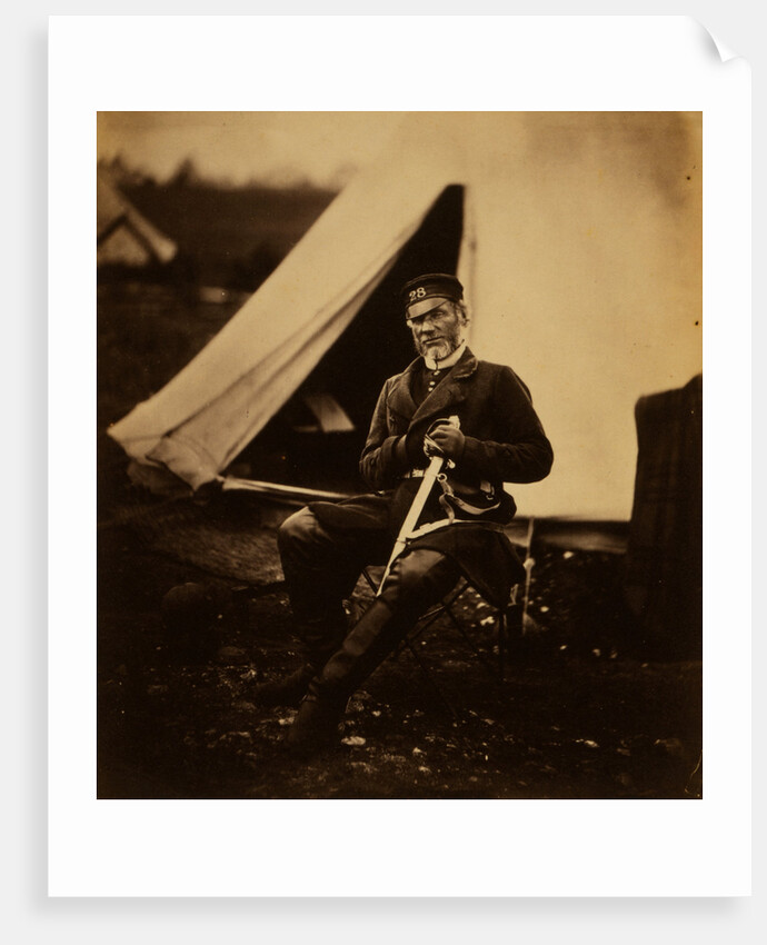 Captain Andrews, 28th Regiment, Crimean War by Roger Fenton