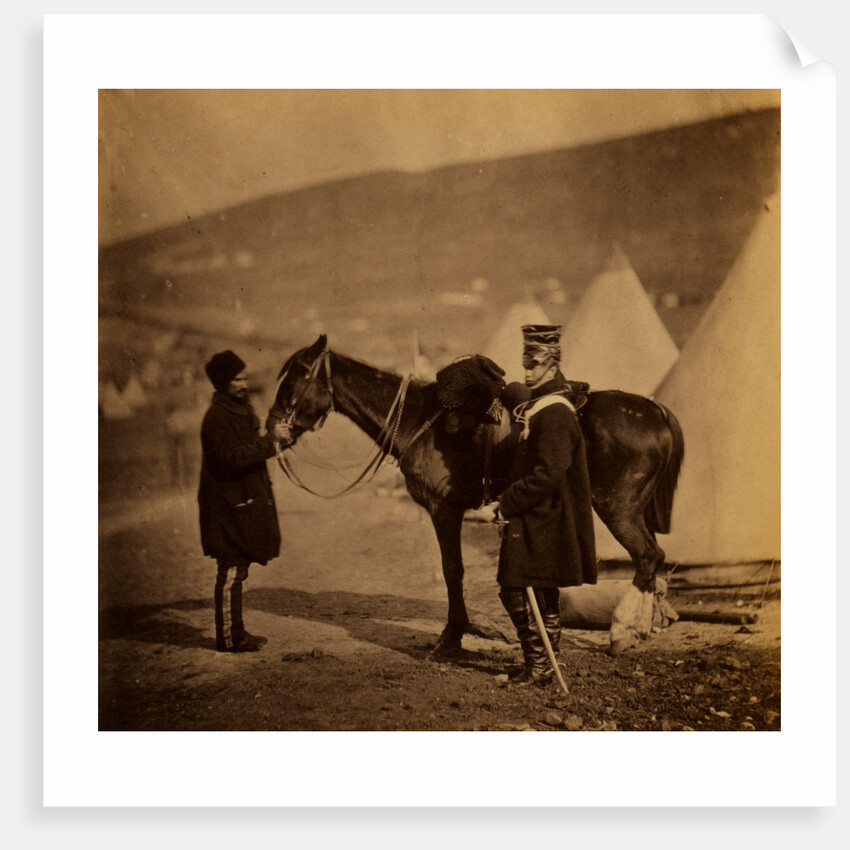 Lieutenant King, 4th Light Dragoons, Crimean War by Roger Fenton