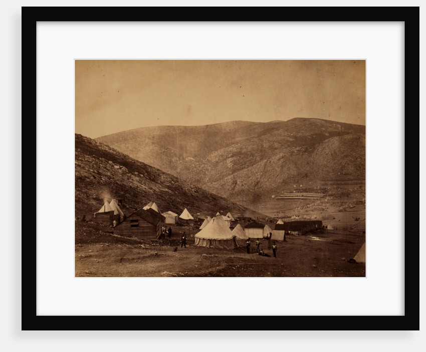 Encampment of the 71st Regiment at Balaclava commissariat camp &c, Crimean War by Roger Fenton
