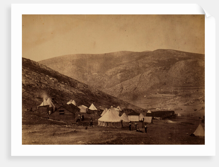 Encampment of the 71st Regiment at Balaclava commissariat camp &c, Crimean War by Roger Fenton