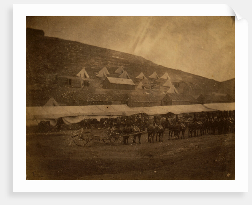 Field train, horse artillery, Crimean War by Roger Fenton