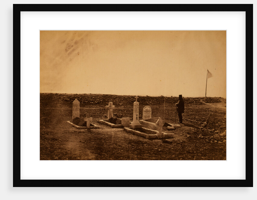 The tombs of the generals on Cathcart's Hill, Crimean War by Roger Fenton