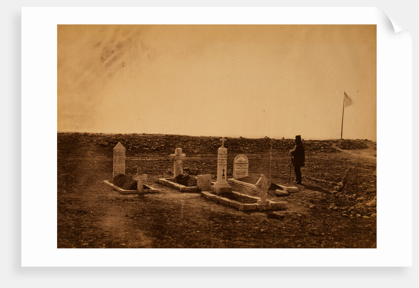 The tombs of the generals on Cathcart's Hill, Crimean War by Roger Fenton