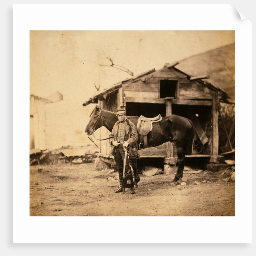 Captain King, horse artillery, Crimean War by Roger Fenton