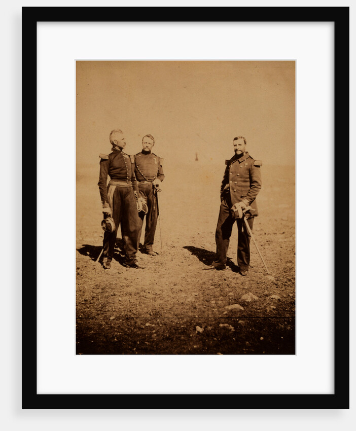 General Labousiniére & General Beuret, Crimean War by Roger Fenton