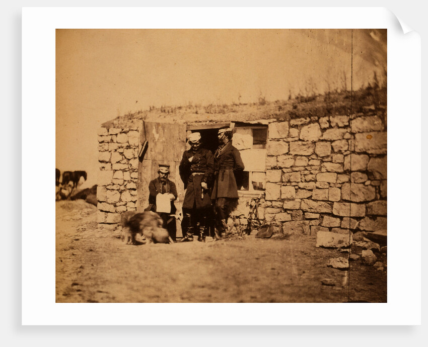 Colonel Wood & Major Stuart Wortley on the staff of Sir Richard England, Crimean War by Roger Fenton