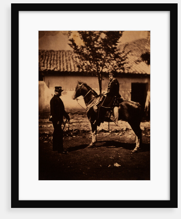 Omar Pacha & Colonel Simmons, Queen's Commisioner at the head quarters of the Ottoman army, Crimean War by Roger Fenton