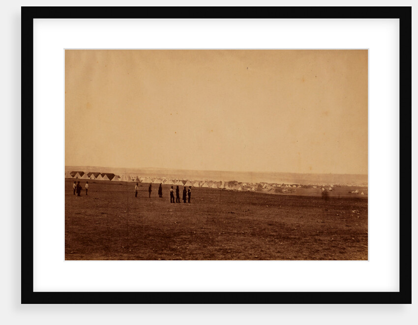 Camp of the 3rd Division, French tents in the distance, Crimean War by Roger Fenton