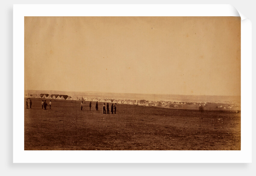 Camp of the 3rd Division, French tents in the distance, Crimean War by Roger Fenton