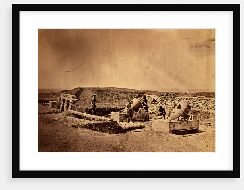Mortar batteries in front of Picquet house Light Division, Crimean War by Roger Fenton