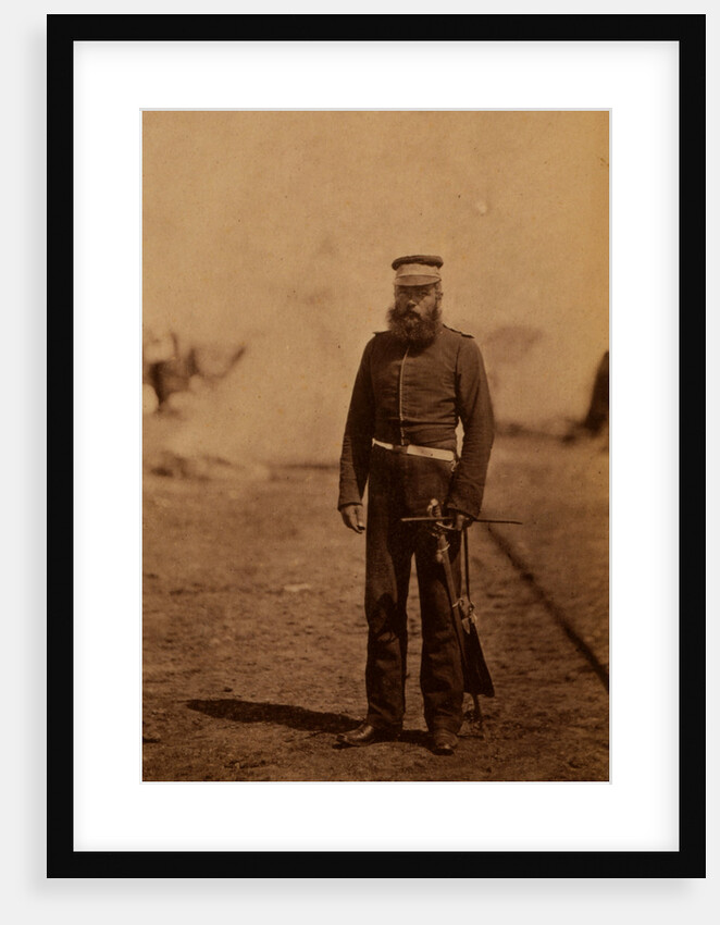 Major Pipon, Royal Artillery, Crimean War by Roger Fenton