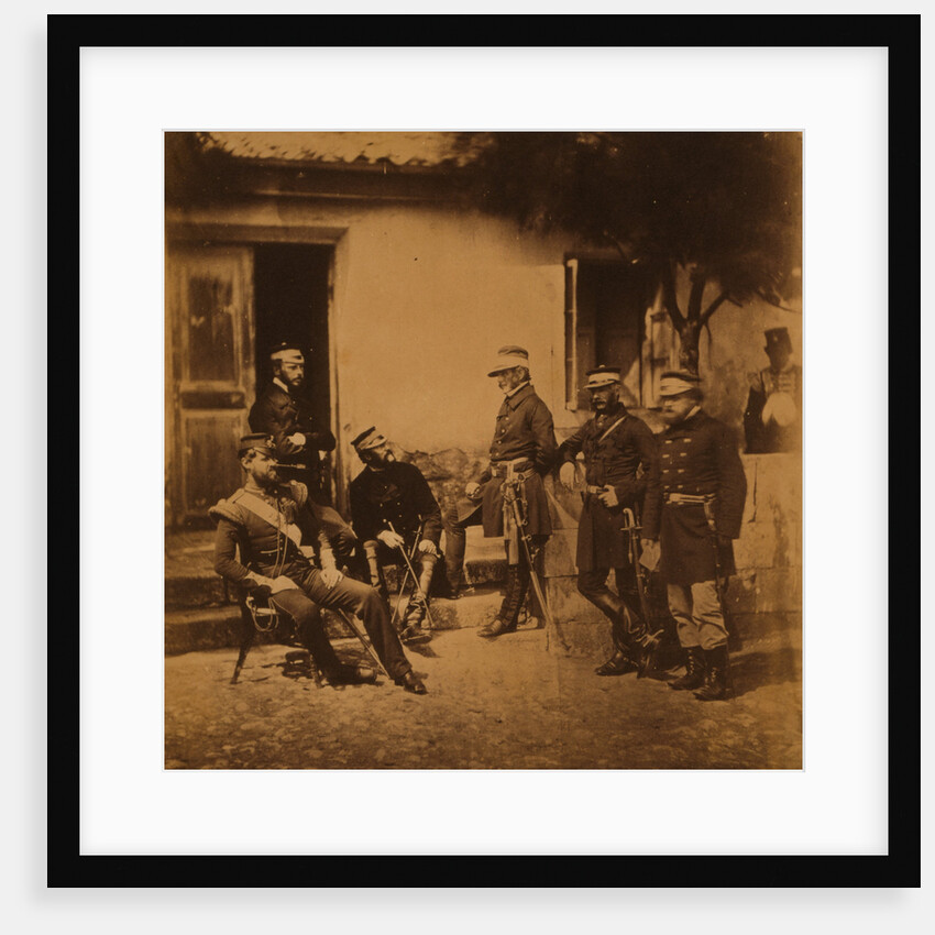 Major General Estcourt, Adj.-Gen. Major De Morel, Captain Thompson, Lieutenant-Colonel Blane, Major Kirkland, Lieutenant-Colonel the Honourable W.L. Pakenham, officers of his staff by Roger Fenton
