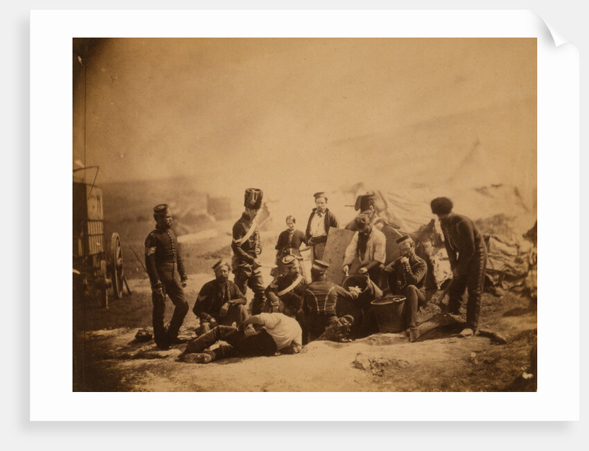 Cooking house, 8th Hussars, Crimean War by Roger Fenton