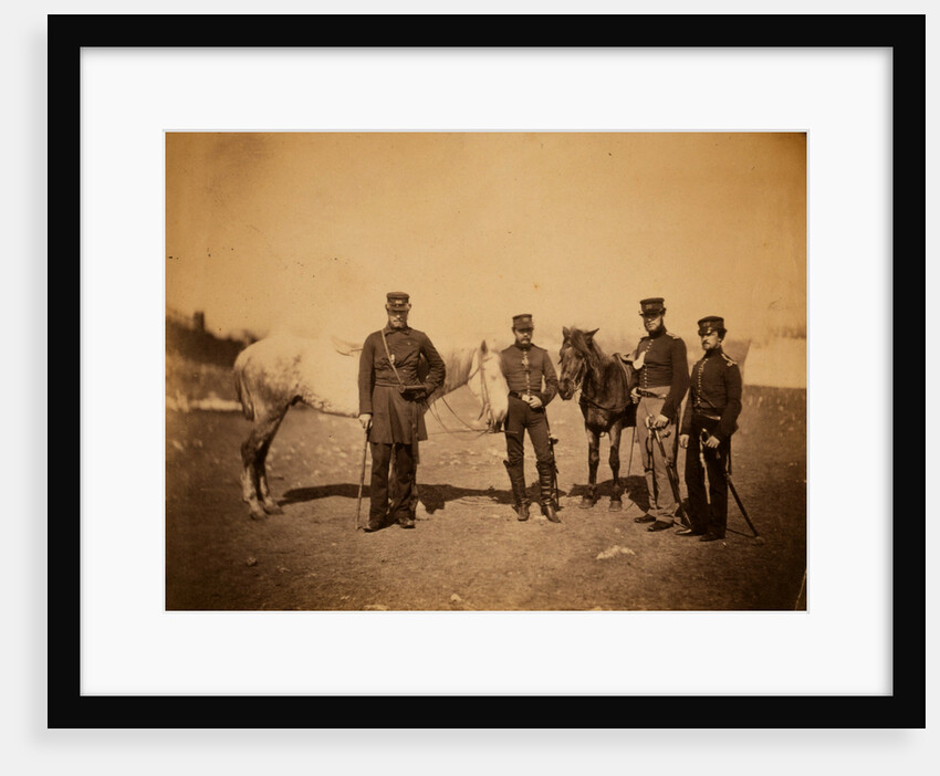 Mr. Gammel & friends, 39th Regiment, Crimean War by Roger Fenton