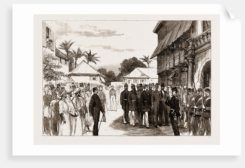 The Royal Visit To India: The Prince Of Wales At Goa: Arrival At The Governor's Palace by Anonymous