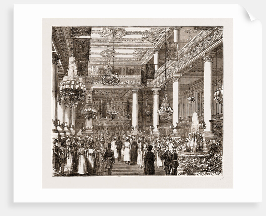 The Prince Of Wales In India: Madras, The Levee In The Banqueting Hall by Anonymous