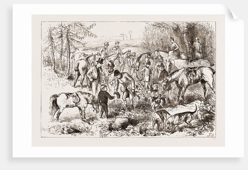 In The Hunting Field, Home For The Holidays: Getting His First Brush by Anonymous