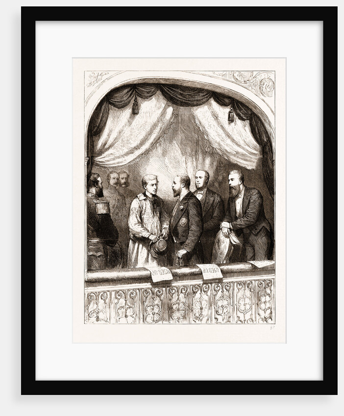 The Prince And The Ploughboy: Mr. Charles Mathews In The Prince Of Wales's Box At The English Theatre, Calcutta by Anonymous