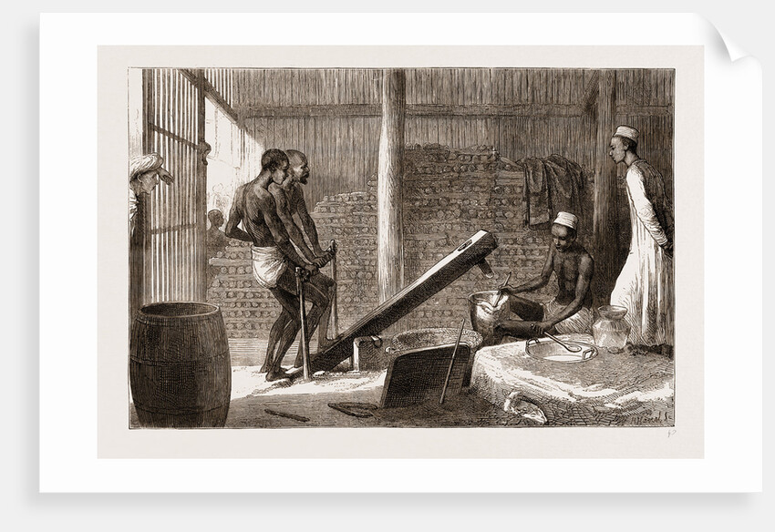 Bruising Rice For Sweetmeats, India by Anonymous