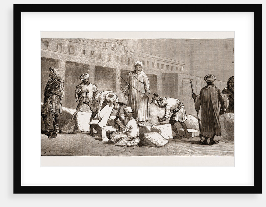 Convicts At Work Building The Khedive's Barracks, Cairo by Anonymous
