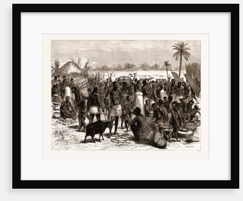 The Central African Expedition: Soko Or Market At Kawele, 1876 by Anonymous