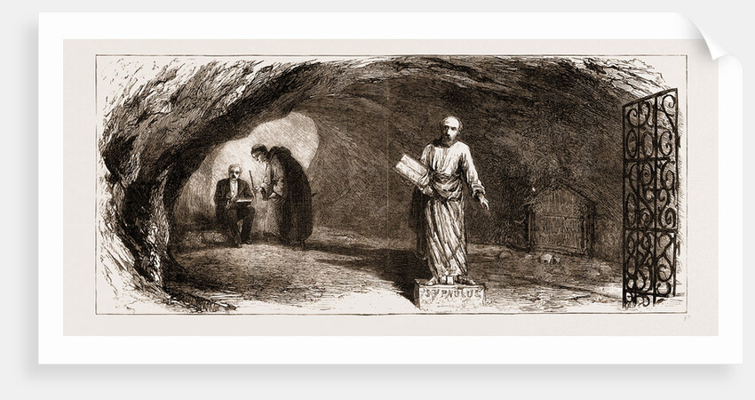 The Prince Of Wales At Malta, 1876: 3. The Grotto Of St. Paul by Anonymous
