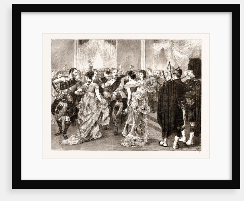 The Prince Of Wales At Malta: Dancing The Reel At The United Service Ball, 1876 by Anonymous