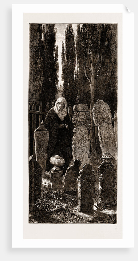 A Family Corner At The Turkish Cemetery At Scutari, Istanbul by Anonymous