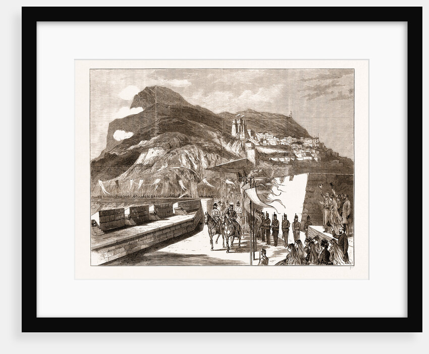The Prince Of Wales At Gibraltar: On The Way To Casemate Square, 1876 by Anonymous