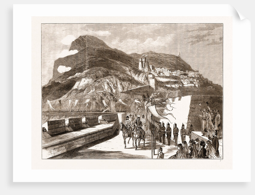 The Prince Of Wales At Gibraltar: On The Way To Casemate Square, 1876 by Anonymous