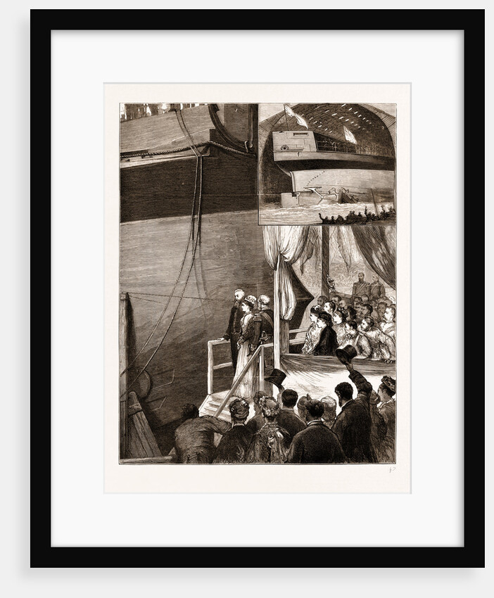 Launch Of The New Ironclad inflexible At Portsmouth, UK by Anonymous