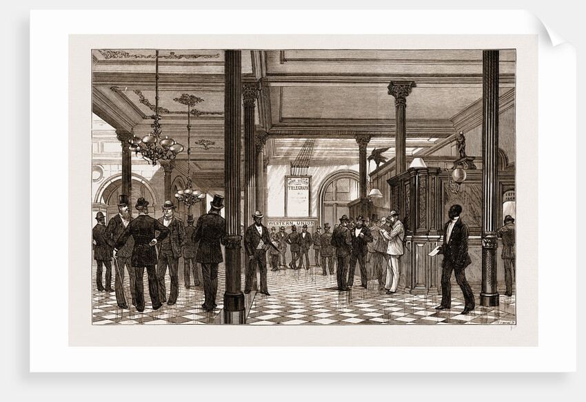 The American Centennial Exhibition: Hotel Life At Philadelphia: The Inquiry Office, US by Anonymous