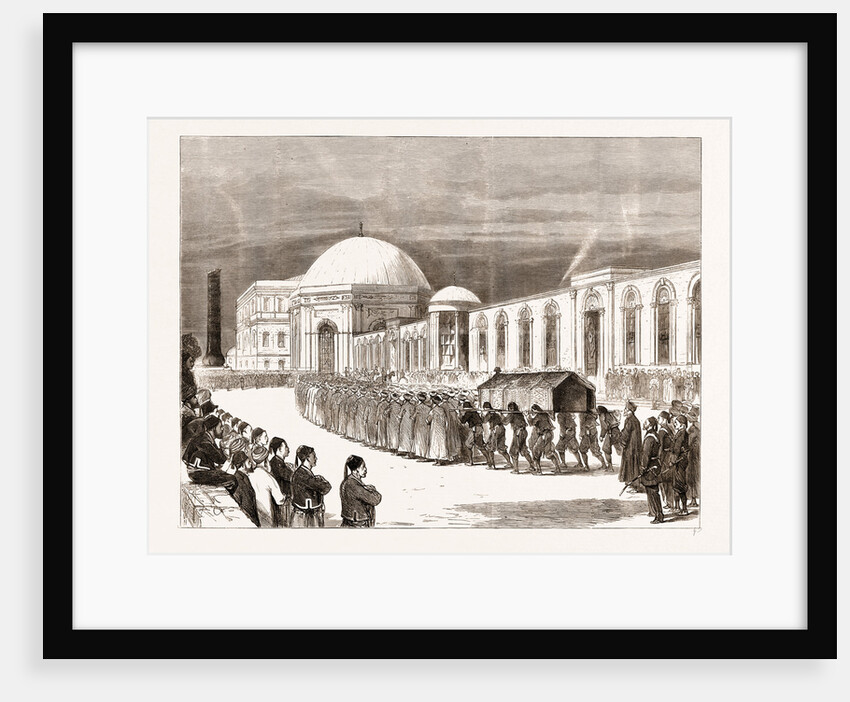 The Eastern Question: Funeral Procession Of The Late Sultan Entering The Mausoleum Of Sultan Mahmoud Il by Anonymous