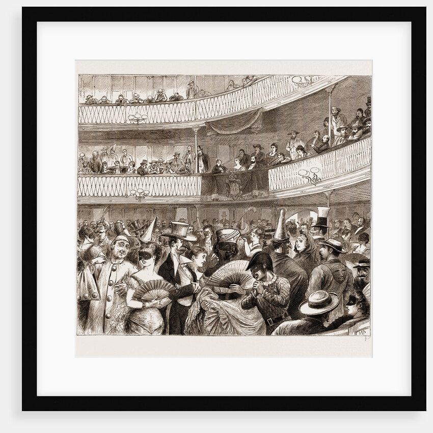 The Carnival Bal-masque In The Tacon Theatre, Havana by Anonymous