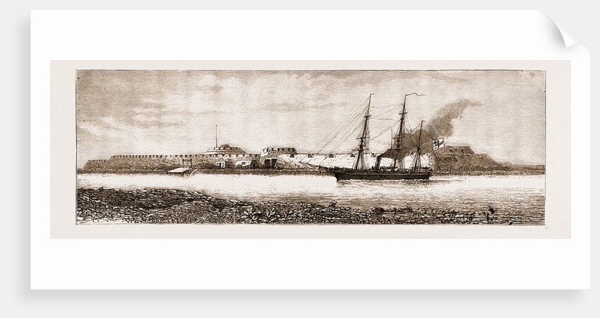 Forts At The Entrance Of The Peiho River, China by Anonymous